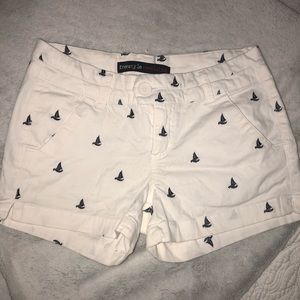 White shorts